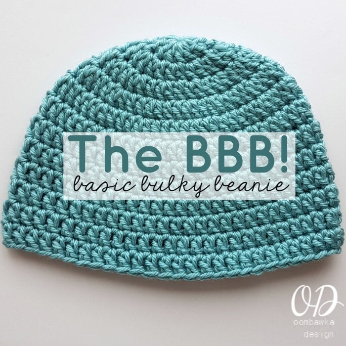Crochet the Basic Bulky Beanie! 🧶 Free and easy pattern for all ages, from baby to adult. Perfect for cozy, warm hats! #CrochetPattern #WinterFashion